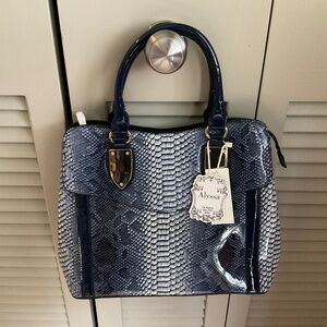 NWT  Large Ladies Handbag, Snakeskin Pattern